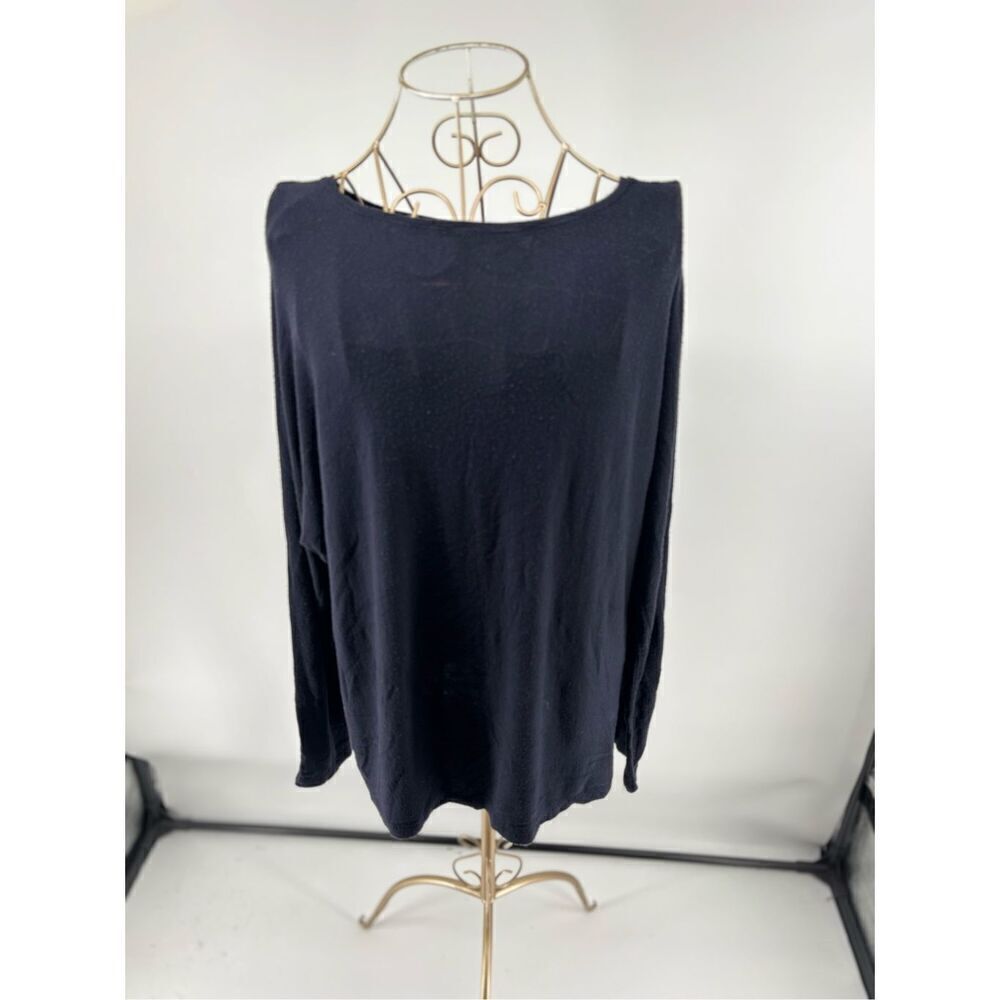 Vince Women's Round Neck Long Sleeves Basic T-Shirt Size Medium